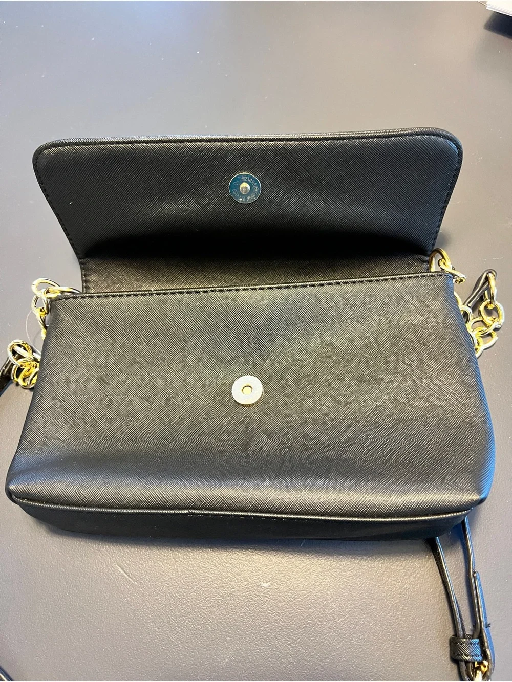 Michael Kors Jet Set Small Saffiano Pouchette with Gold Logo
